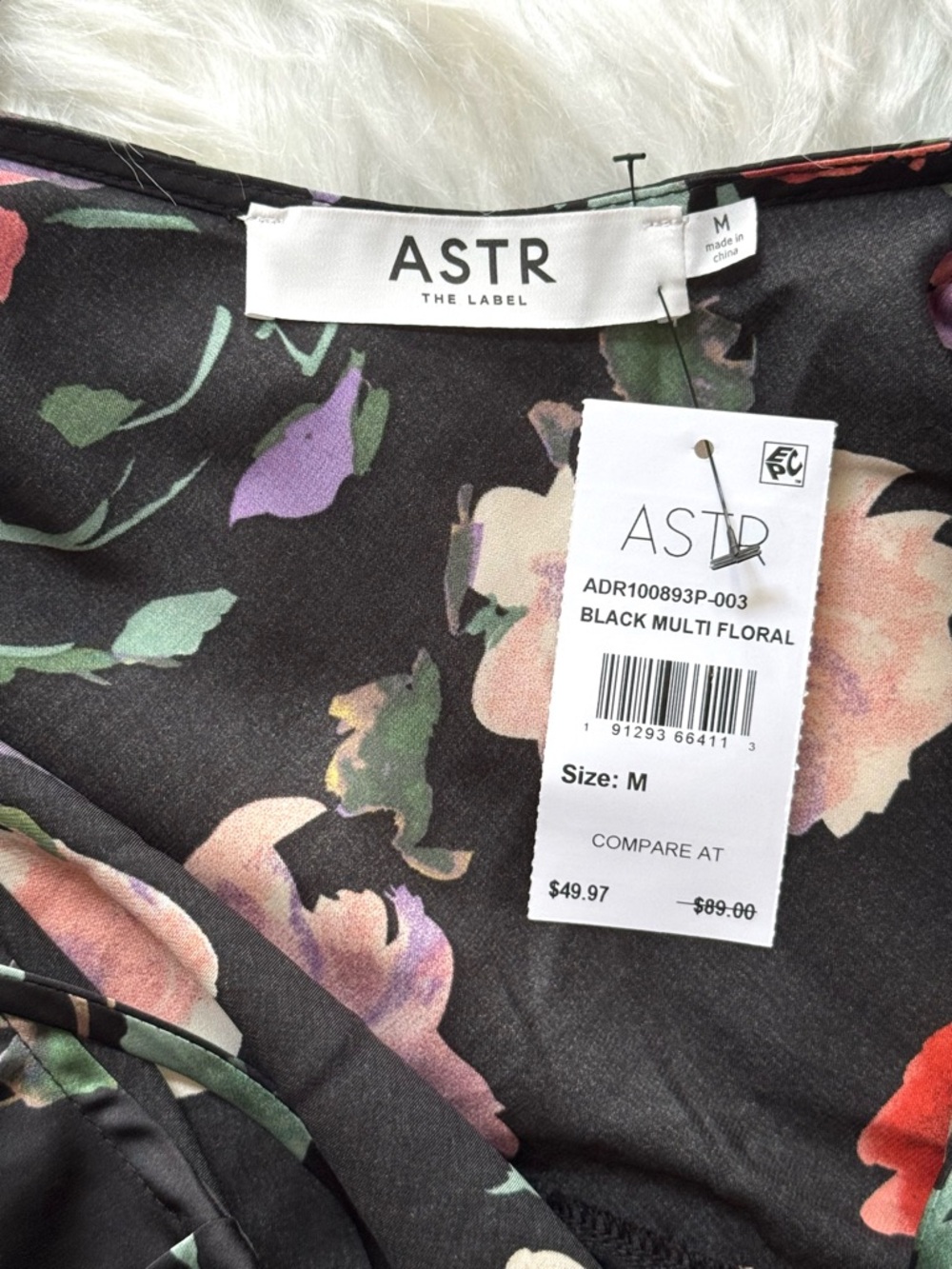 ASTR the Label Floral Satin Midi Slip Dress, NWT - Picture 13 of 15